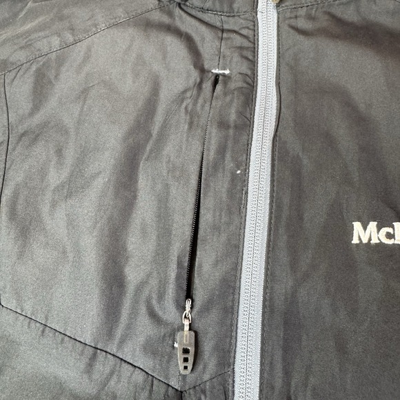 Elevate Men's Lightweight Windbreaker Jacket, XL,‎ Black Hooded Embroidered - Picture 5 of 10